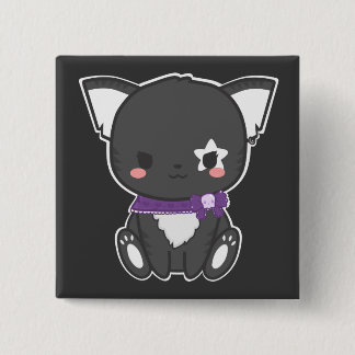Punk Kitty Button