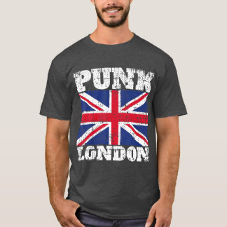 Punk London Punk Rock Vintage UK Flag T-Shirt