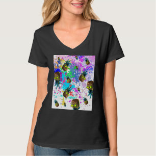 Punk Mohawk Pineapple With Ink Paint 1 T-Shirt