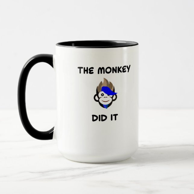 Punk Monkey The monkey did it Mug (Left)