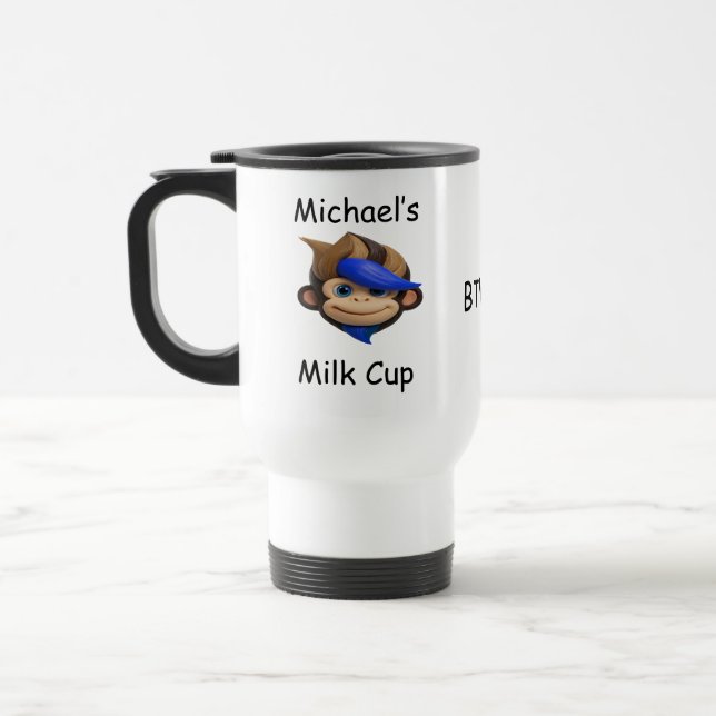 Punk Monkey  Travel Mug (Left)