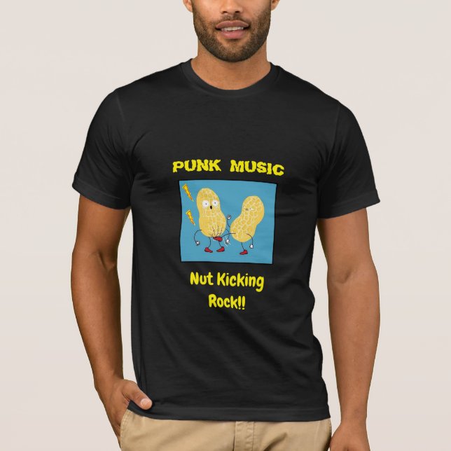 Punk Music Design #5: T-Shirt (Dark) (Front)