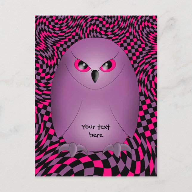 Punk owl postcard (Front)