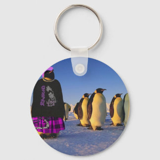 Punk Penguin Key Ring
