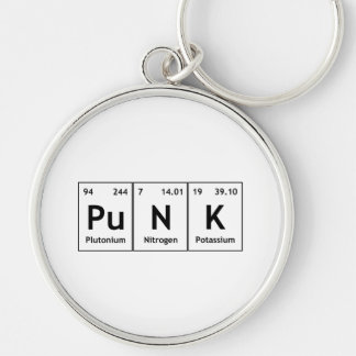 PuNK Periodic Table Element Word Chemistry Symbols Key Ring