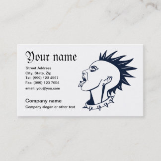 Punk piercing business card
