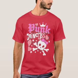 Punk Princess Emo Skater Rocker Rebel family T-Shirt