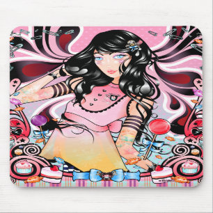 "Punk Princess In Candyland" Mousepad