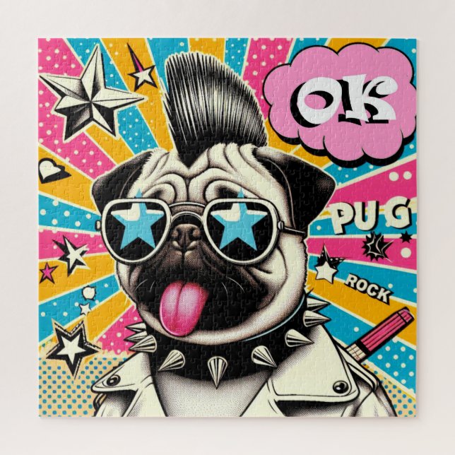 PUNK-PUG 13 JIGSAW PUZZLE (Vertical)