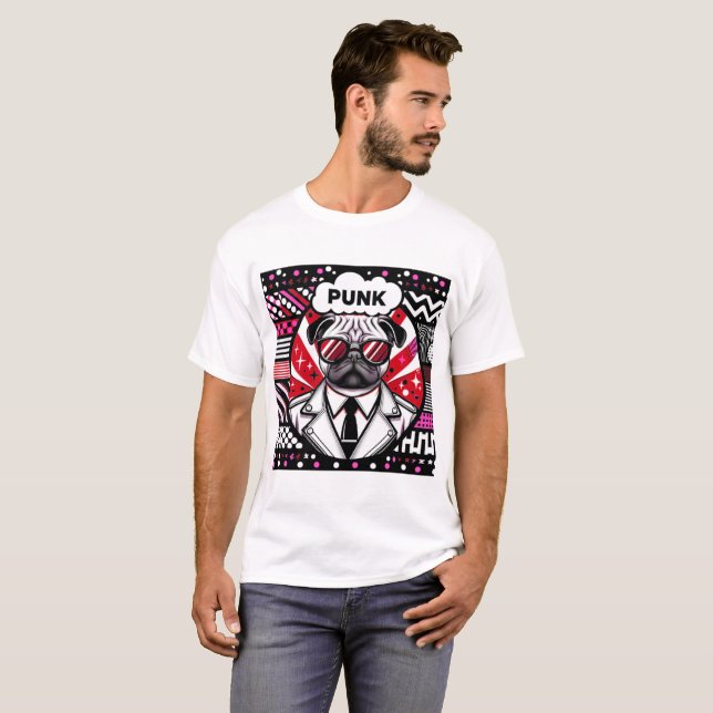 PUNK-PUG 3 T-Shirt (Front Full)