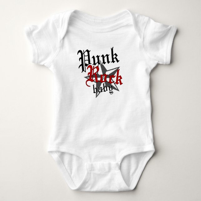Punk Rock Baby Bodysuit (Front)