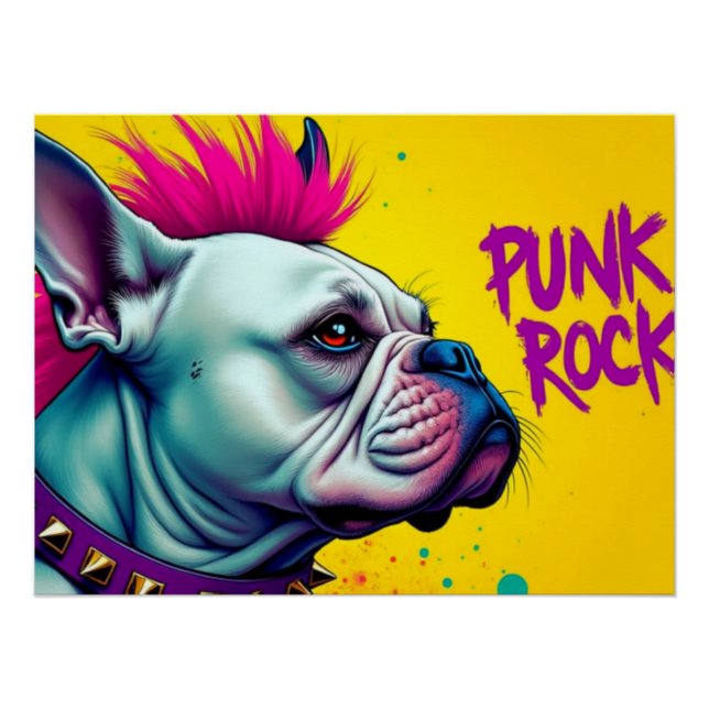 PUNK ROCK-BULLDOG POSTER (Front)