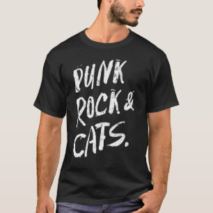 Punk Rock Cat Lovers Funny Festival T-Shirt