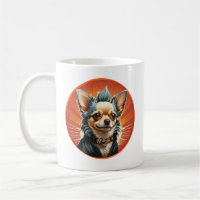 Punk Rock Chihuahua Dog Mohawk Motorcycle Jacket