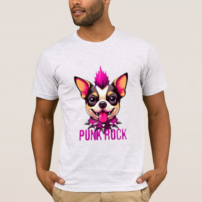 PUNK ROCK CHIHUAHUA T-Shirt (Front)