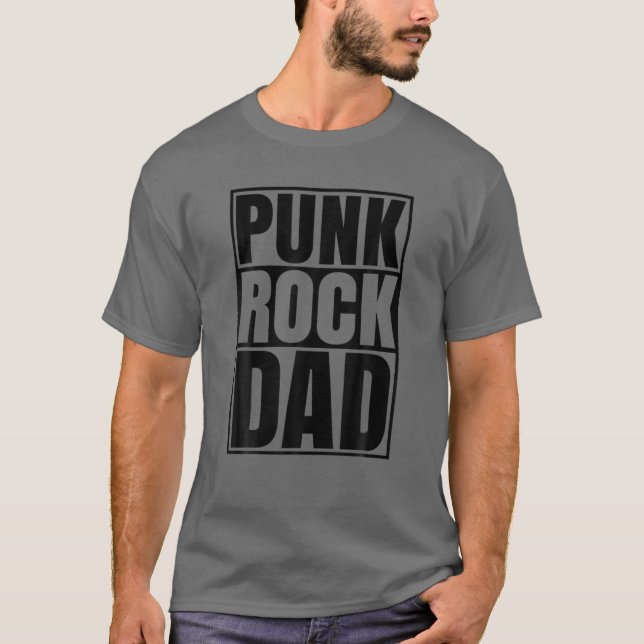 Punk Rock Dad Tattoos Punker Rocker Ska Band Fathe T-Shirt (Front)