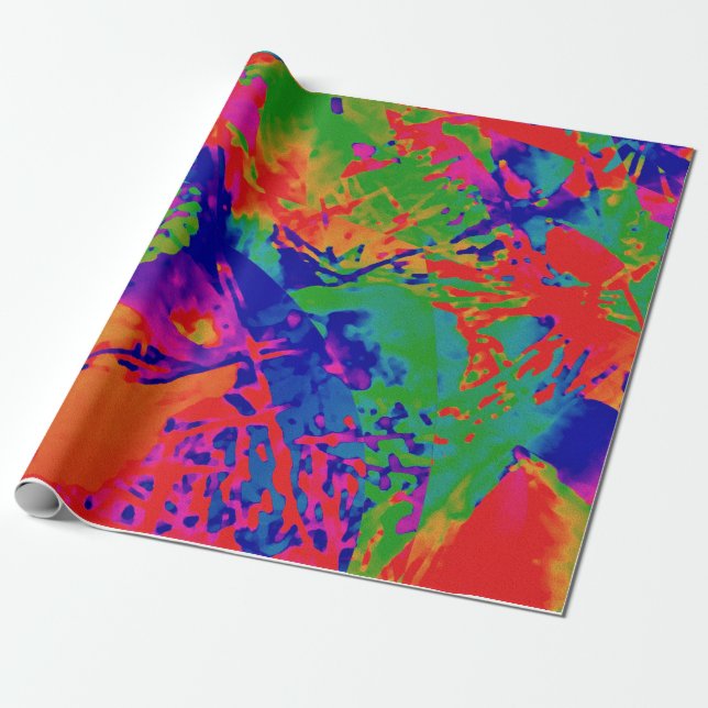 Punk Rock Design Wrapping Paper (Unrolled)