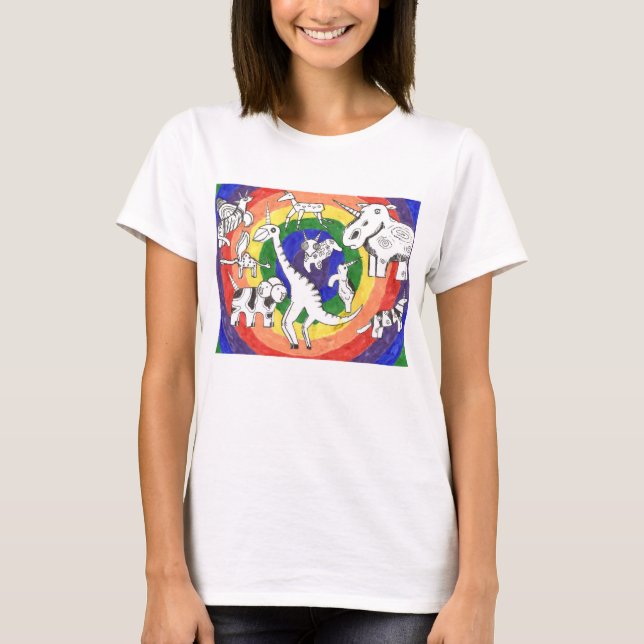 Punk Rock Doodle #24b Colour Women's T-Shirt (Front)
