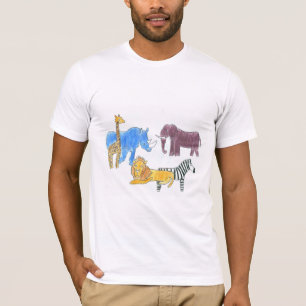 Punk Rock Doodle #38 African Savanna Animals T-Shirt