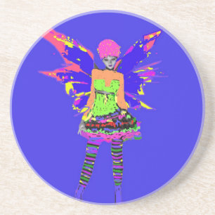 Punk Rock Fairy Coaster