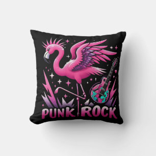 punk rock,Flamingo rock Cushion
