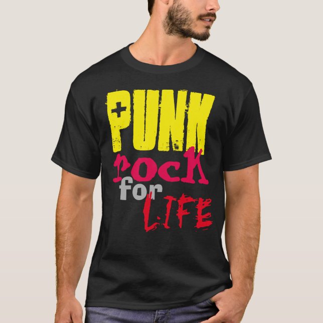 PUNK rock for LIFE T-SHIRT (Front)