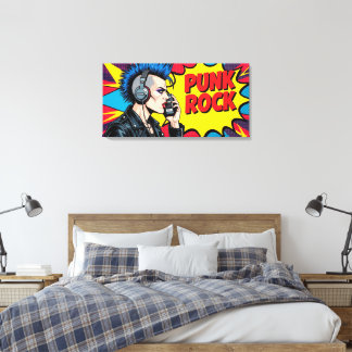 PUNK ROCK FOREVER-4 CANVAS PRINT