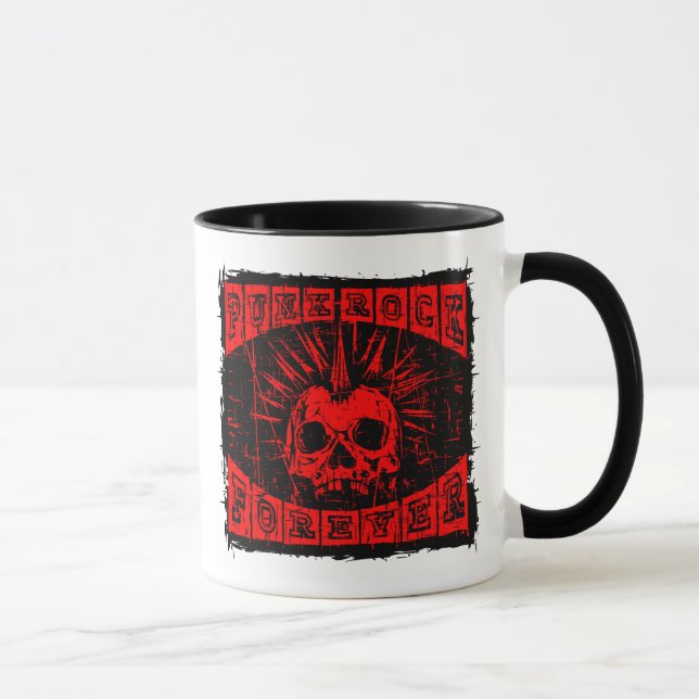 punk rock forever mug (Right)