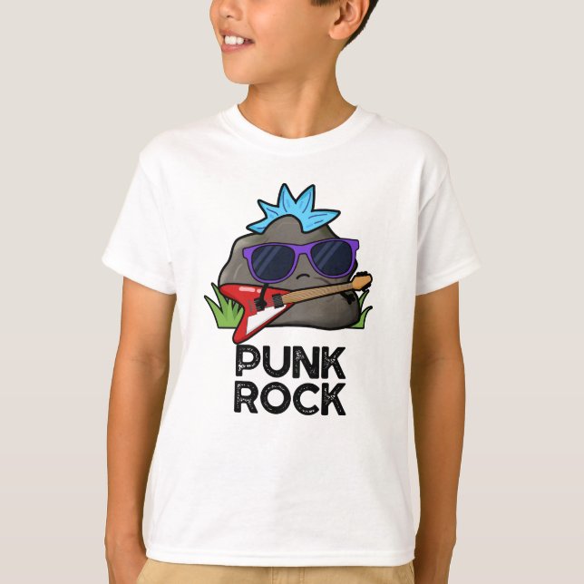 Punk Rock Funny Music Pun  T-Shirt (Front)