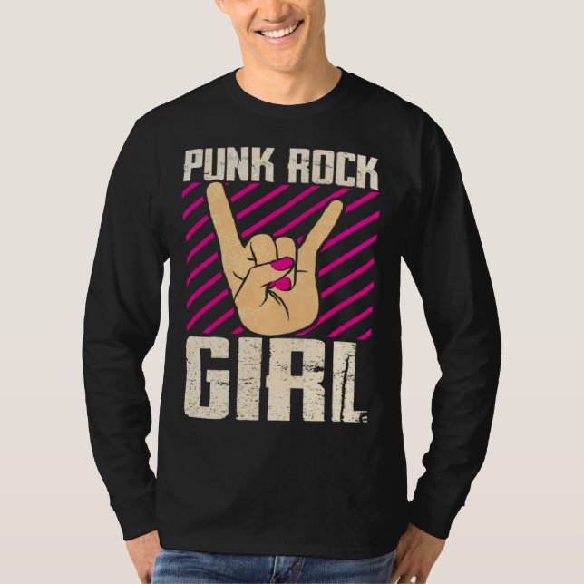 Punk Rock Girl  2 T-Shirt (Front)