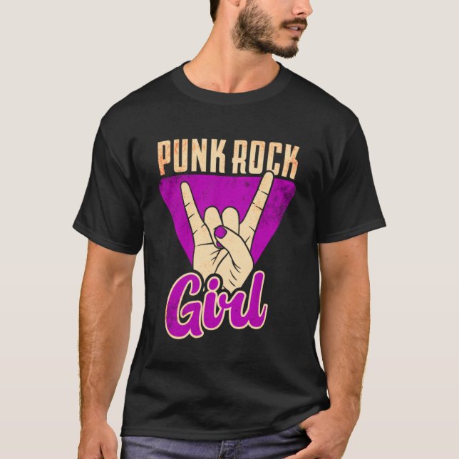 Punk Rock Girl Pullover Hoodie (Front)