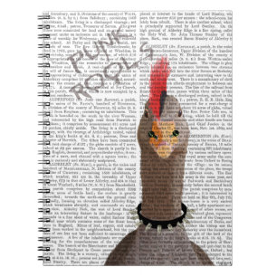 Punk Rock Goose Spiral Notebook