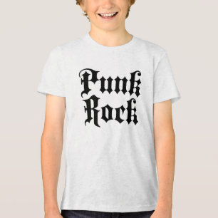 Punk Rock gothic logo Tri-Blend Shirt