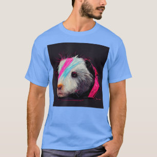 Punk Rock Guinea Pig In A Leather Jacket86 T-Shirt