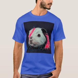 Punk Rock Guinea Pig In A Leather Jacket Premium T T-Shirt