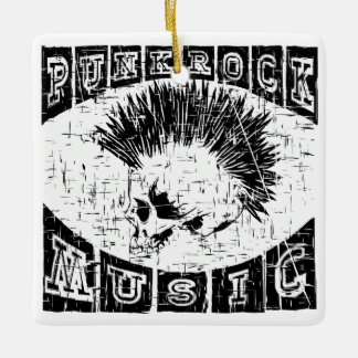 punk rock music ceramic tree decoration