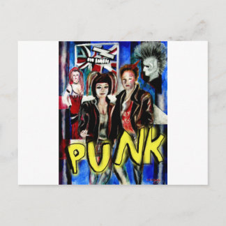 punk rock music fashion image postcard