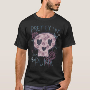 Punk Rock n Roll Music Pretty in Punk Women Ladies T-Shirt