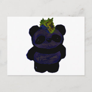 Punk Rock Panda 2 Postcard