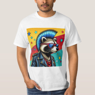 PUNK ROCK RACCOON 3 T-Shirt