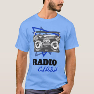 Punk Rock Radio Clash Retro Boombo Music boy T-Shirt