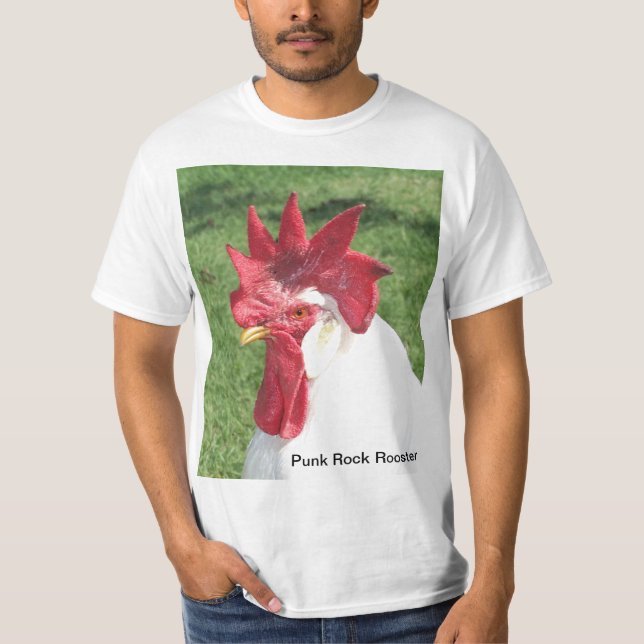 Punk Rock Rooster T-Shirt (Front)