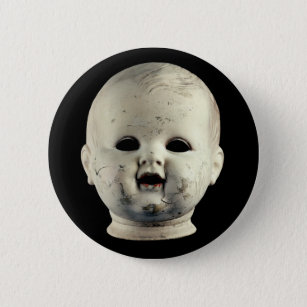 Punk Rock Scary Baby Doll Head Haunted 6 Cm Round Badge