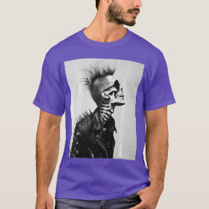 Punk Rock Skeleton Player Guitar Music Halloween A T-Shirt