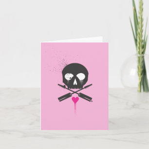 Punk Rock Skull n Bones Notecards