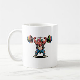 Punk Rock Stegosaurus Dinosaur Playing Guitar Coffee Mug