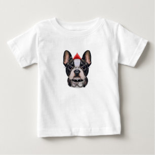 Punk Rock Style French Bulldog For Dog Lover Baby T-Shirt