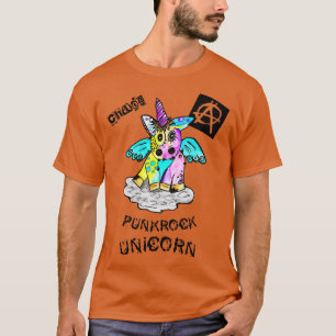 Punk Rock Unicorn Chaos Concert Festival Anarchie  T-Shirt