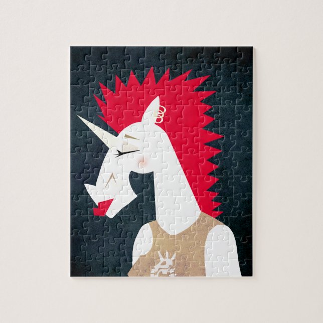 Punk Rock Unicorn Jigsaw Puzzle (Vertical)