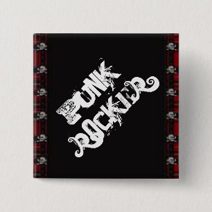Punk Rocker 15 Cm Square Badge